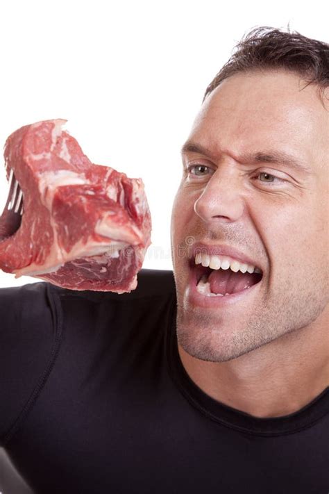 eating steak raw